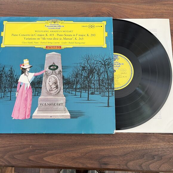 Mozart Piano Concerto K.415 Sonata K.280 Variations Ah vous dirai-je K.265 LP - Picture 1 of 7